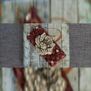 Charming Charlie's brown leather bracelet